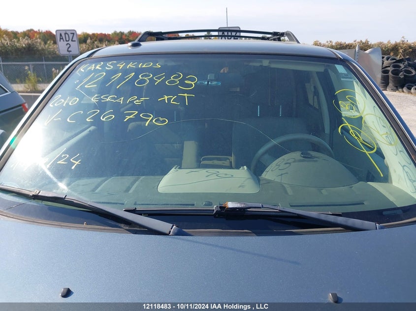 2010 Ford Escape Xlt VIN: 1FMCU0D77AKC26790 Lot: 12118483