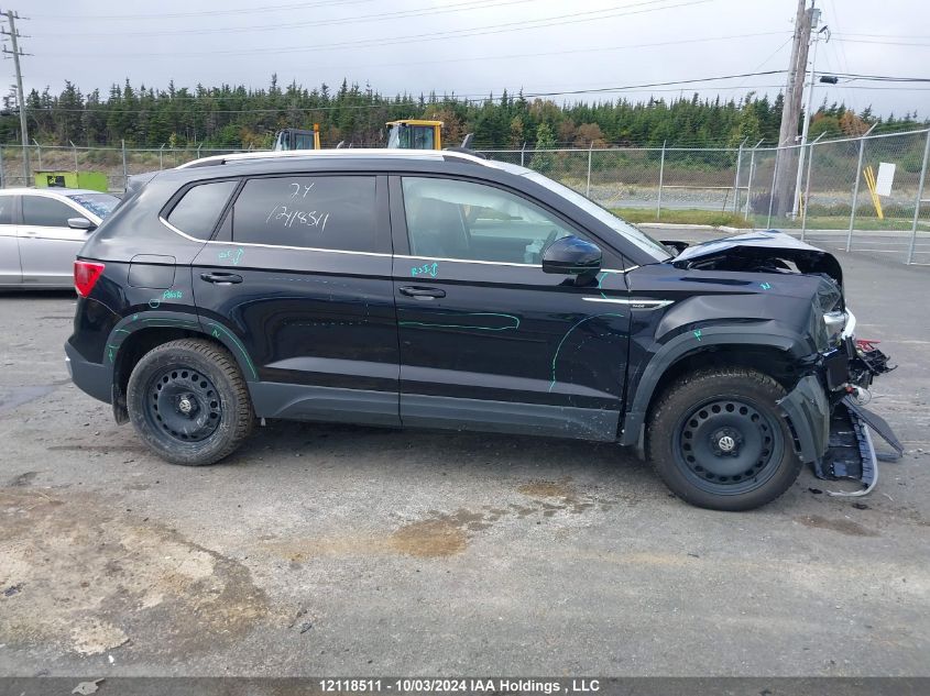 2024 Volkswagen Taos VIN: 3VVVX7B27RM011422 Lot: 12118511