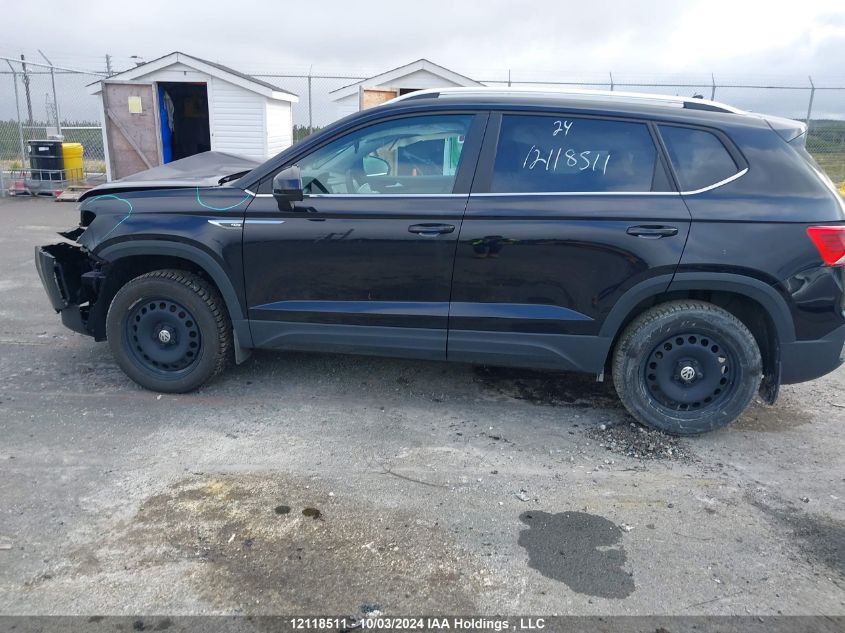 2024 Volkswagen Taos VIN: 3VVVX7B27RM011422 Lot: 12118511