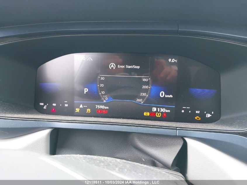 2024 Volkswagen Taos VIN: 3VVVX7B27RM011422 Lot: 12118511