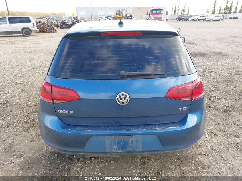 2015 Volkswagen Golf Tdi VIN: 3VW2A7AU9FM051273 Lot: 12118512