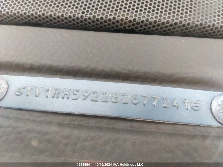 2008 Volvo S60 VIN: YV1RH592282677241 Lot: 12118541