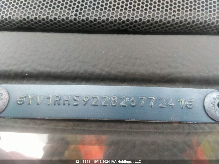 2008 Volvo S60 VIN: YV1RH592282677241 Lot: 12118541