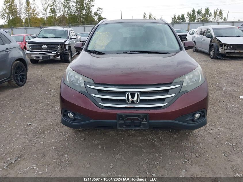 2012 Honda Cr-V Touring VIN: 2HKRM4H90CH112861 Lot: 12118597