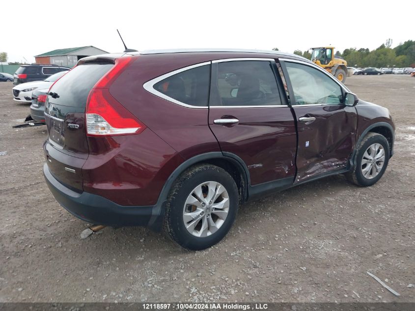 2012 Honda Cr-V Touring VIN: 2HKRM4H90CH112861 Lot: 12118597