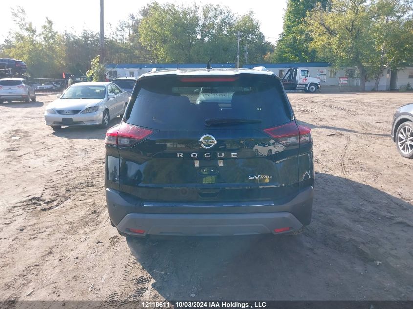 2021 Nissan Rogue Sv VIN: 5N1AT3BB5MC688606 Lot: 12118611