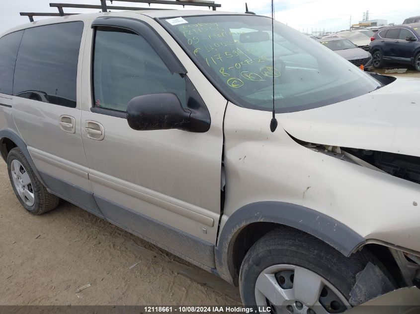 2009 Pontiac Montana Sv6 VIN: 1GMDU03179D110023 Lot: 12118661