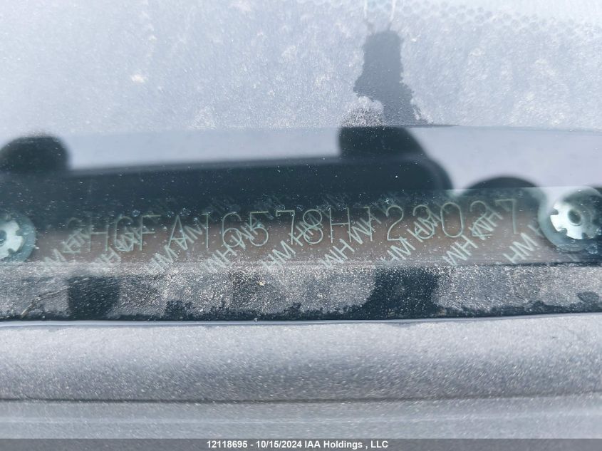 2008 Honda Civic Sdn VIN: 2HGFA16578H123027 Lot: 12118695