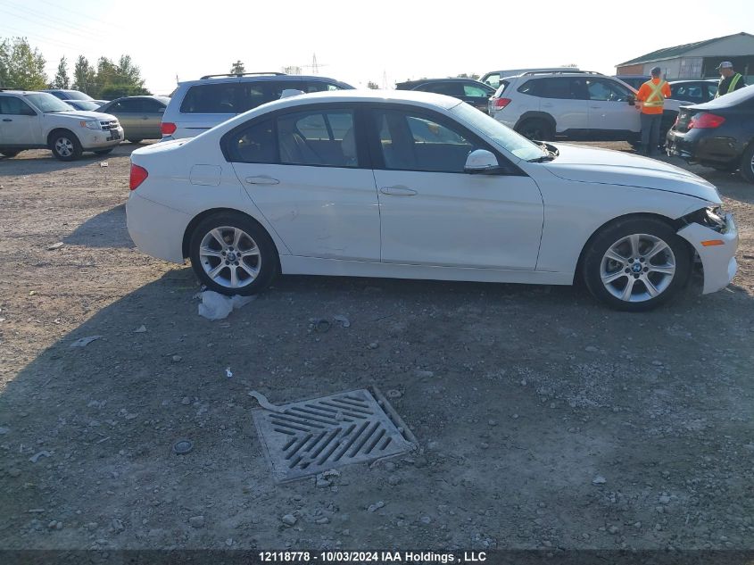 2013 BMW 3 Series VIN: WBA3C3C57DF982512 Lot: 12118778