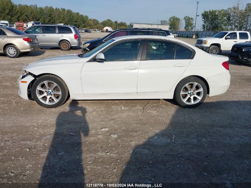 2013 BMW 3 Series VIN: WBA3C3C57DF982512 Lot: 12118778