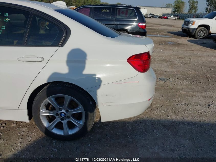 2013 BMW 3 Series VIN: WBA3C3C57DF982512 Lot: 12118778