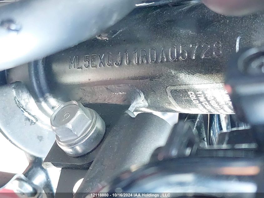 2024 Kawasaki Ex500 A/B VIN: ML5EXGJ11RDA05728 Lot: 12118880