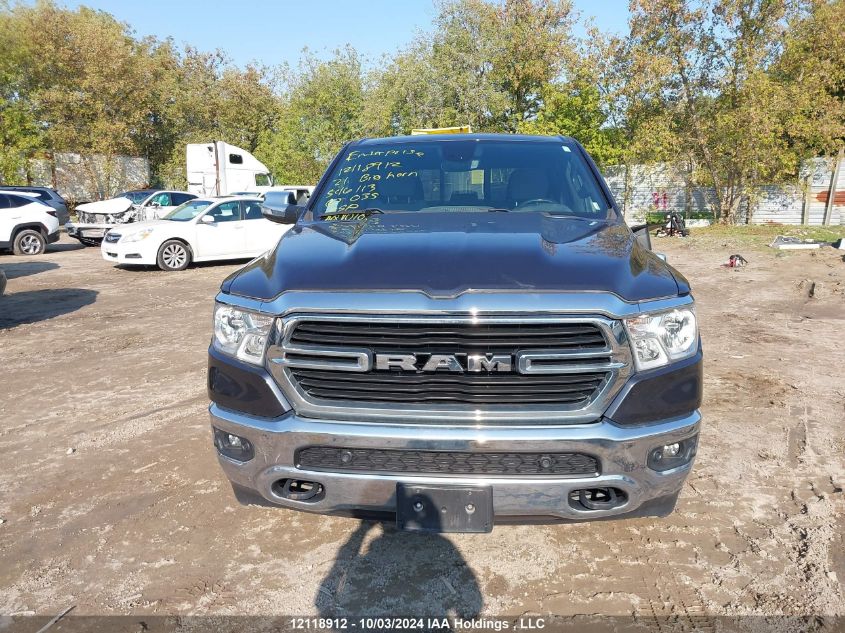 2021 Ram 1500 Big Horn VIN: 1C6SRFMT4MN546113 Lot: 12118912