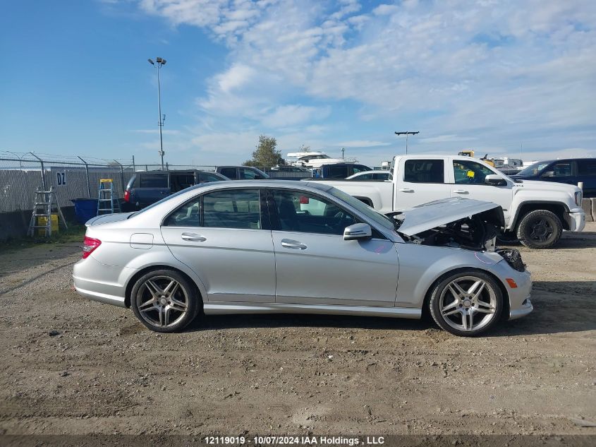 2011 Mercedes-Benz C-Class VIN: WDDGF8HB0BF551634 Lot: 12119019