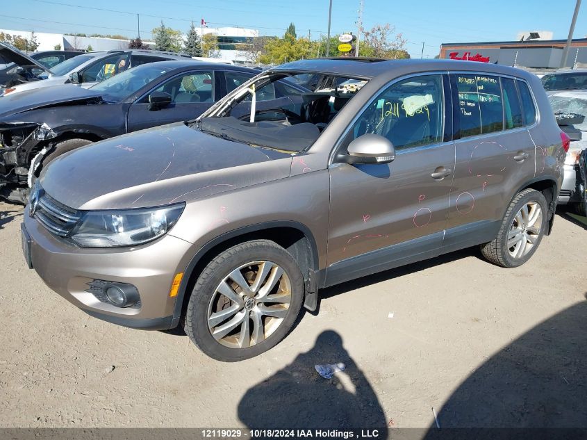 2015 Volkswagen Tiguan VIN: WVGJV7AX8FW097847 Lot: 12119029