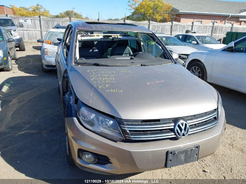 2015 Volkswagen Tiguan VIN: WVGJV7AX8FW097847 Lot: 12119029