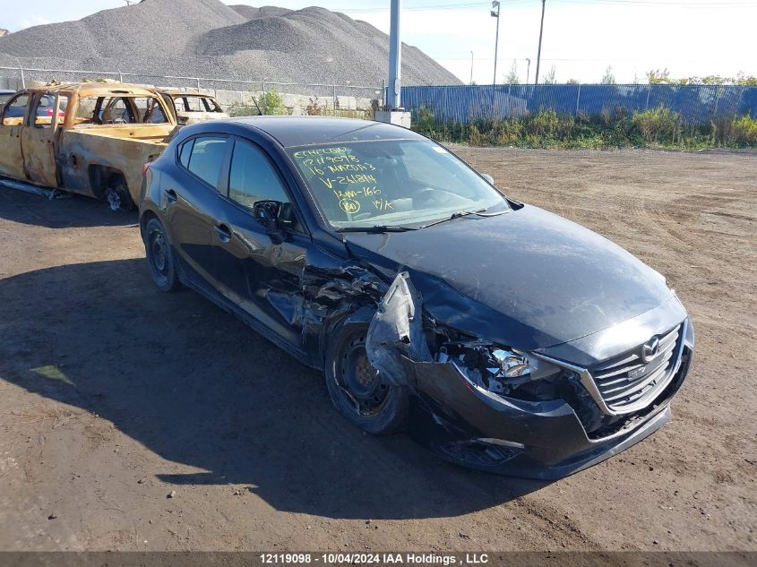 2016 Mazda Mazda3 VIN: 3MZBM1K76GM261814 Lot: 12119098