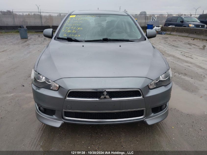 2014 Mitsubishi Lancer VIN: JA32U2FUXEU605192 Lot: 12119138