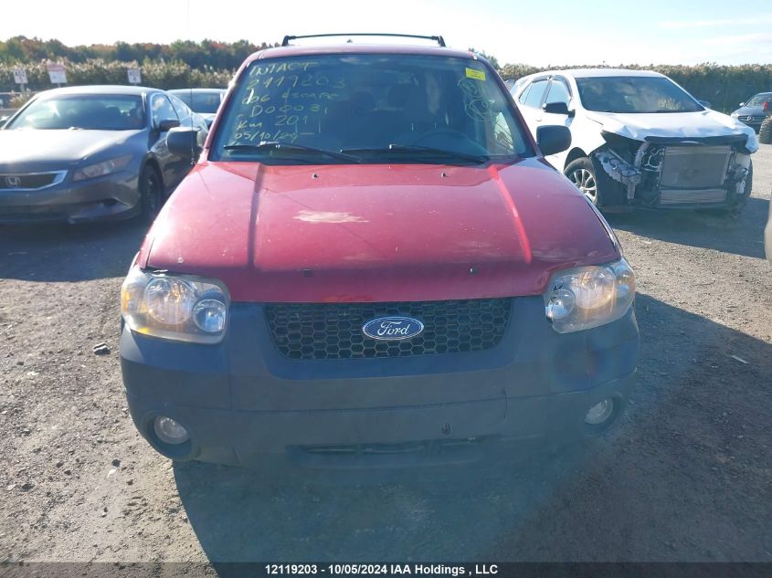 2006 Ford Escape VIN: 1FMYU03146KD00631 Lot: 12119203