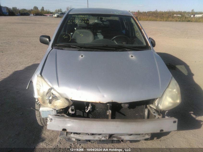 2003 Toyota Echo VIN: JTDBT123935048326 Lot: 12119266