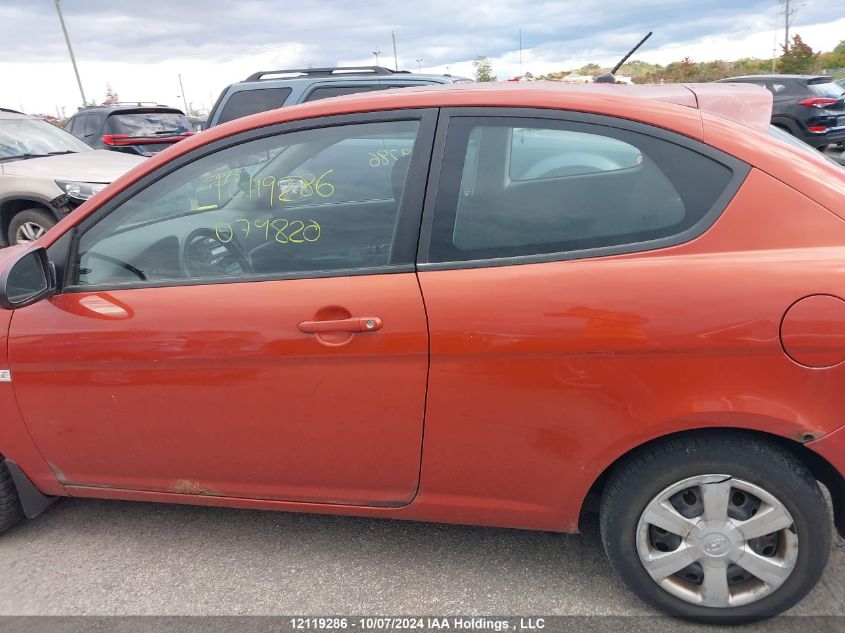 2008 Hyundai Accent VIN: KMHCN35C98U079820 Lot: 12119286