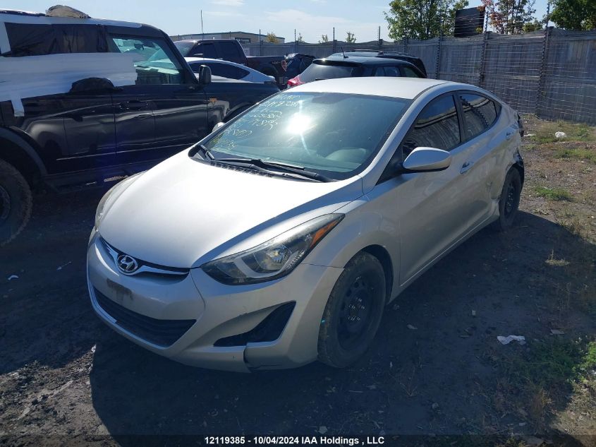 5NPDH4AEXGH665884 2016 Hyundai Elantra