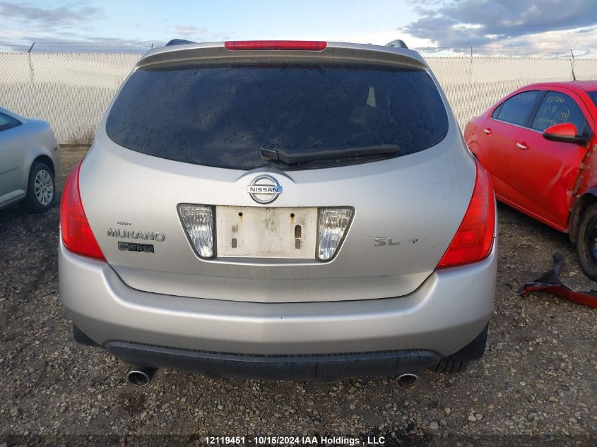 2003 Nissan Murano Sl/Se VIN: JN8AZ08W63W201930 Lot: 12119451