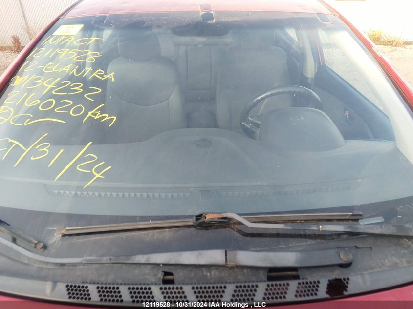 2012 Hyundai Elantra Gl VIN: 5NPDH4AE5CH134232 Lot: 12119528