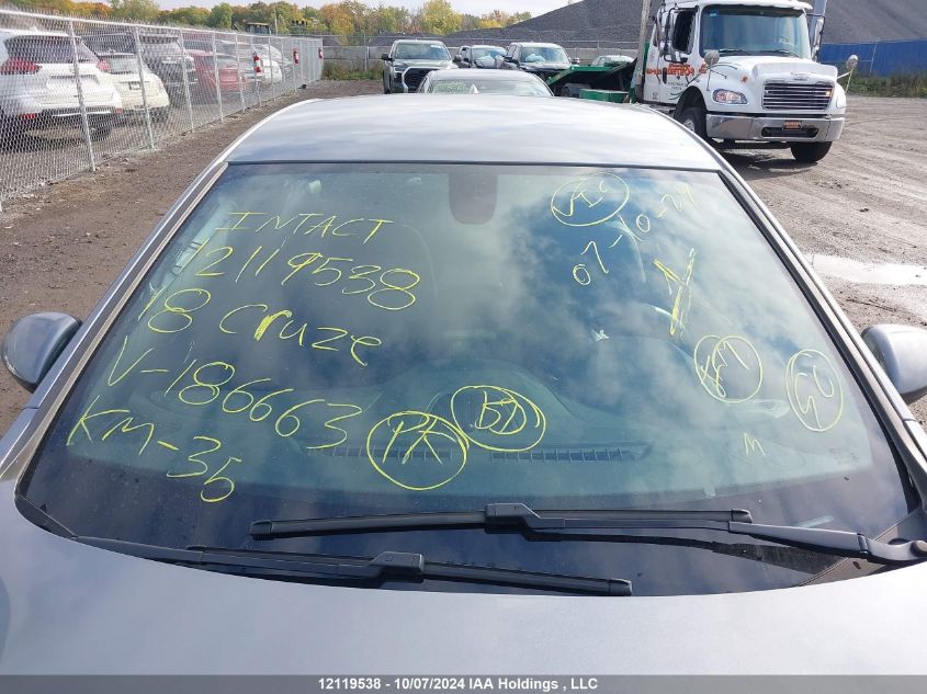 2018 Chevrolet Cruze VIN: 1G1BF5SM2J7186663 Lot: 12119538