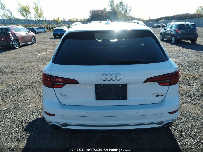 2018 Audi A4 Allroad VIN: WA19NAF44JA088016 Lot: 12119575