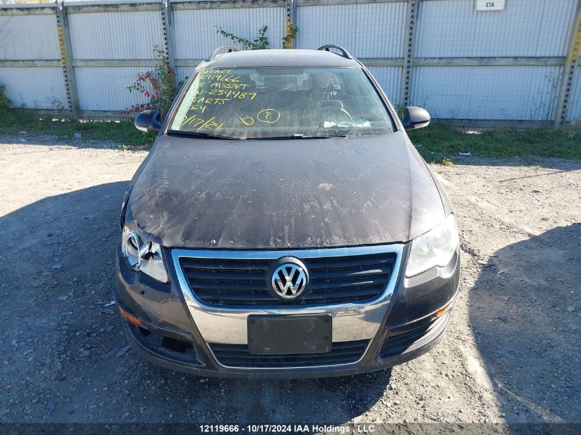 2008 Volkswagen Passat VIN: WVWLK93C98E234489 Lot: 12119666