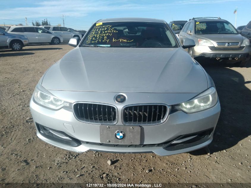 2014 BMW 3 Series VIN: WBA3C3C55EF985474 Lot: 12119732