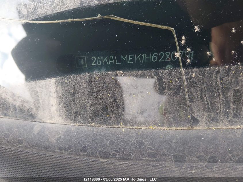 2017 GMC Terrain VIN: 2GKALMEK1H6280791 Lot: 12119880