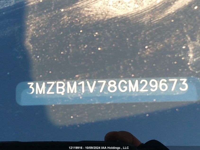 2016 Mazda 3 Touring VIN: 3MZBM1V78GM296737 Lot: 12119916