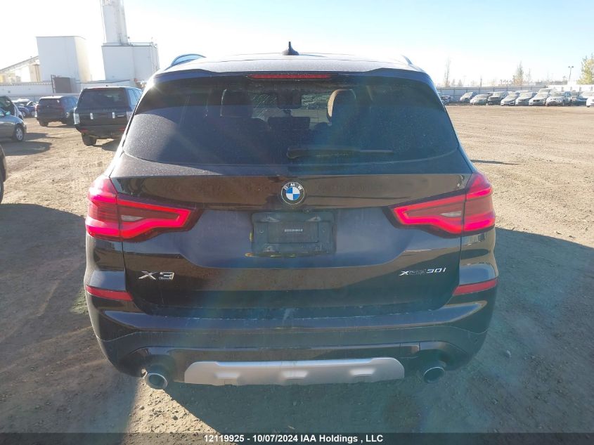 2019 BMW X3 VIN: 5UXTR9C58KLP90260 Lot: 12119925