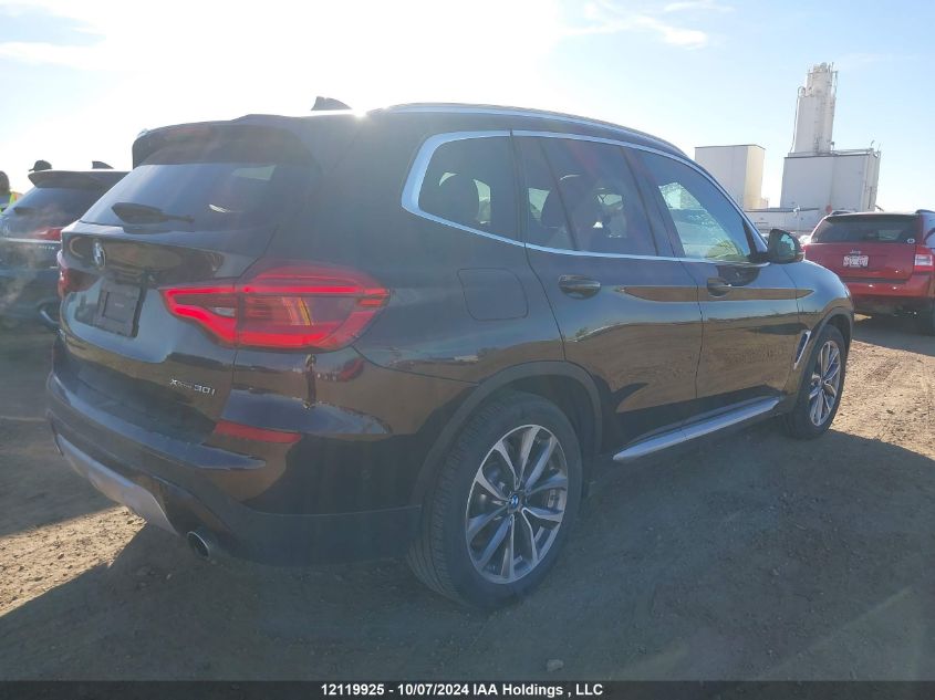 2019 BMW X3 VIN: 5UXTR9C58KLP90260 Lot: 12119925