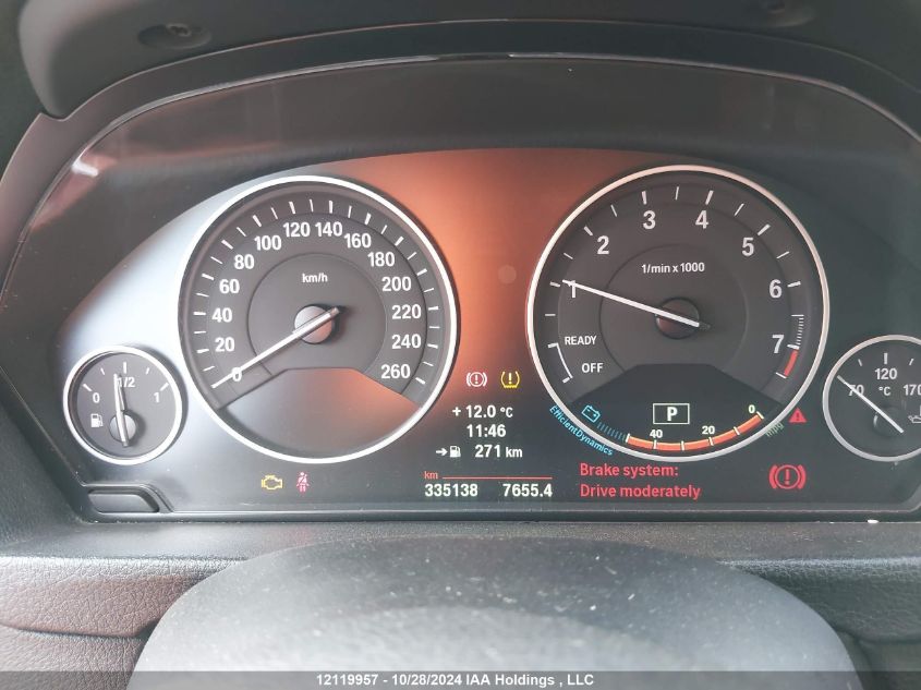 2014 BMW 3 Series VIN: WBA3B1C56EK132273 Lot: 12119957