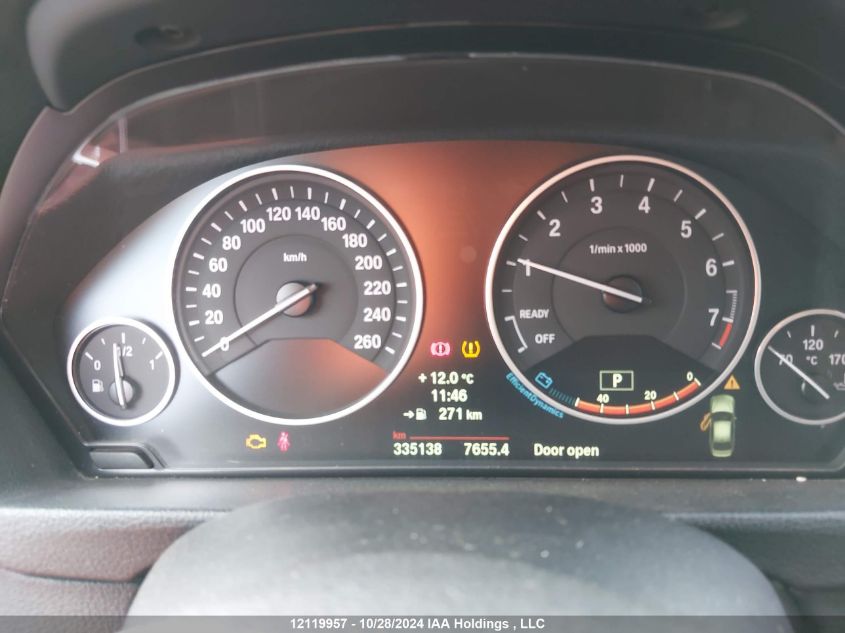 2014 BMW 3 Series VIN: WBA3B1C56EK132273 Lot: 12119957