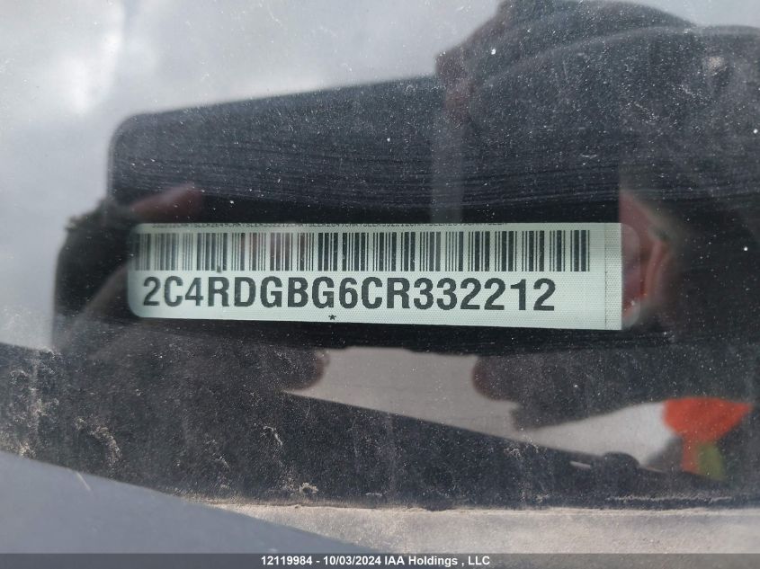 2C4RDGBG6CR332212 2012 Dodge Grand Caravan Se