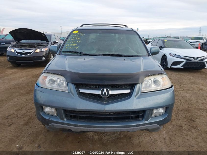 2005 Acura Mdx VIN: 2HNYD18685H003506 Lot: 12120027