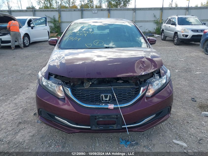 2014 Honda Civic Sedan VIN: 2HGFB2F44EH007001 Lot: 12120093