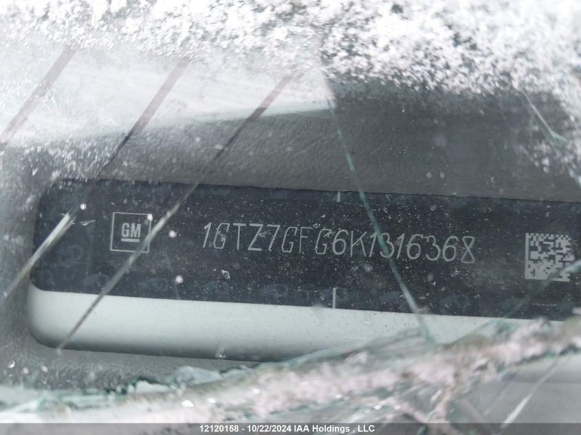 2019 GMC Savana VIN: 1GTZ7GFG6K1316368 Lot: 12120158