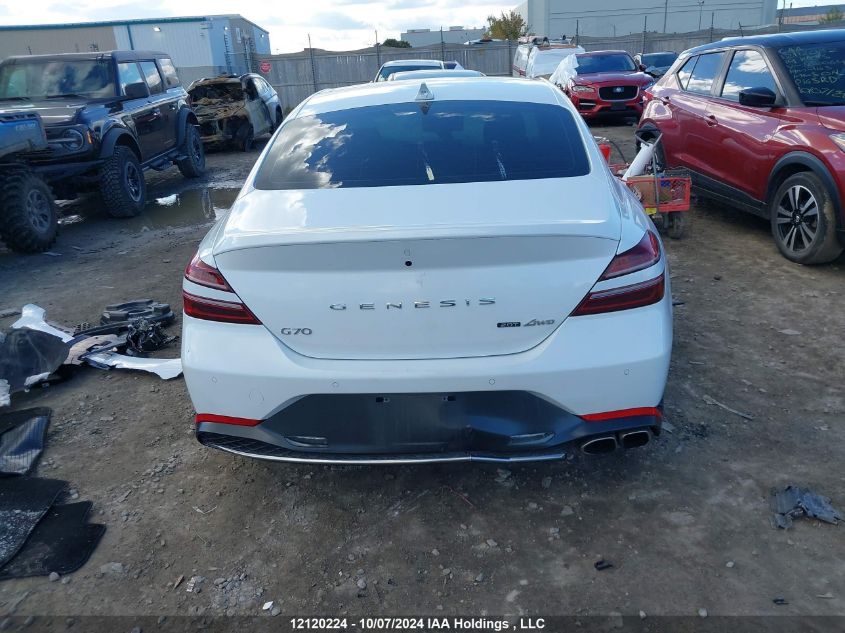 2023 Genesis G70 Prestige VIN: KMTG34TA9PU125052 Lot: 12120224