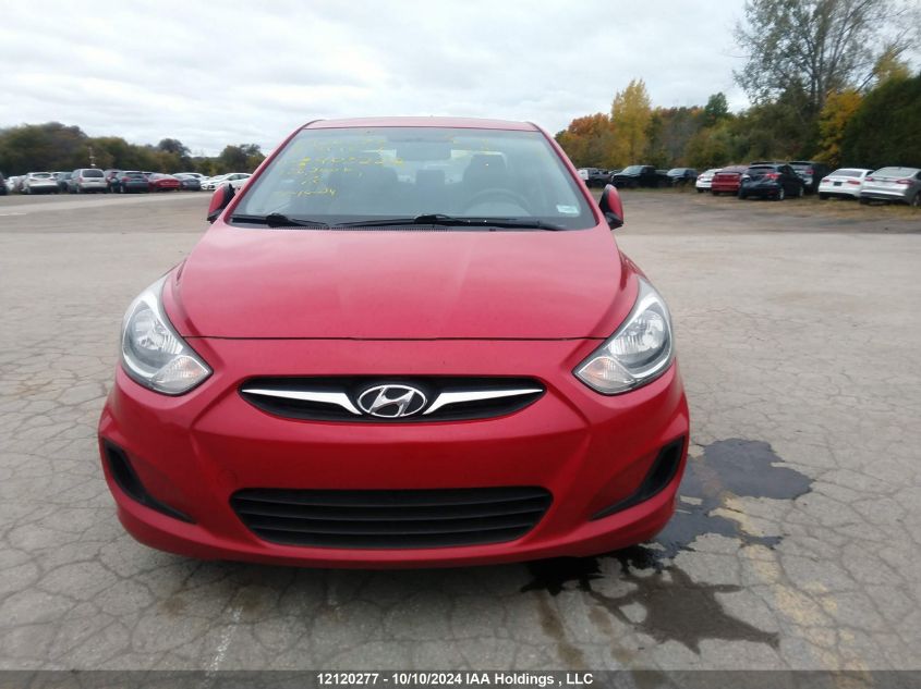 2013 Hyundai Accent Gl VIN: KMHCT4AE4DU403222 Lot: 12120277