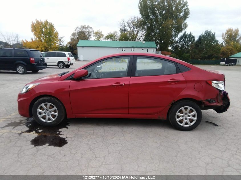 2013 Hyundai Accent Gl VIN: KMHCT4AE4DU403222 Lot: 12120277