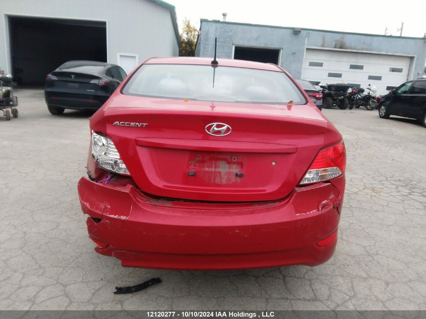 2013 Hyundai Accent Gl VIN: KMHCT4AE4DU403222 Lot: 12120277