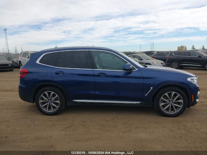 2019 BMW X3 xDrive30I VIN: 5UXTR9C52KLP87659 Lot: 12120310