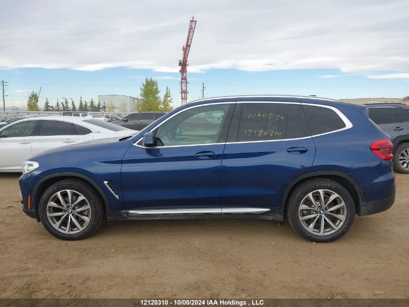 2019 BMW X3 xDrive30I VIN: 5UXTR9C52KLP87659 Lot: 12120310