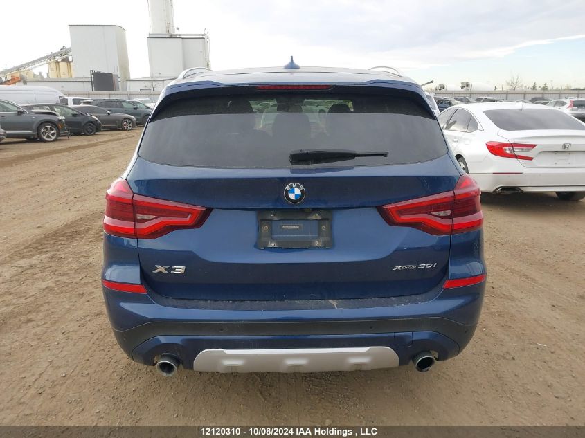 2019 BMW X3 xDrive30I VIN: 5UXTR9C52KLP87659 Lot: 12120310