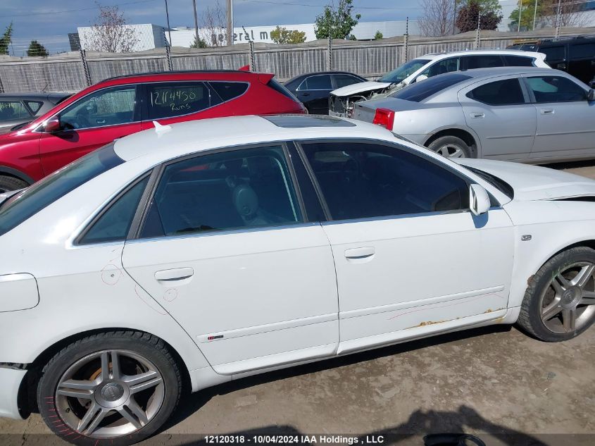 2008 Audi A4 2.0T Quattro VIN: WAUDF68E78A062016 Lot: 12120318